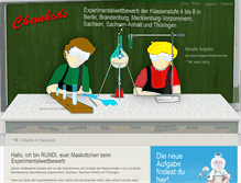 Tablet Screenshot of chemkids.de